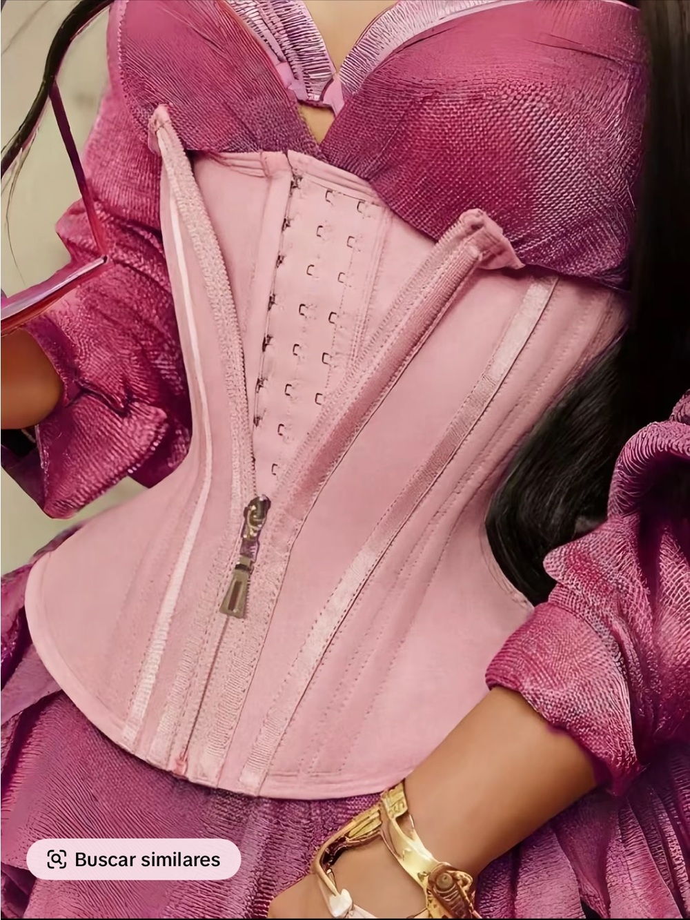 Elegant Pink Corset Top - Women's Intimates